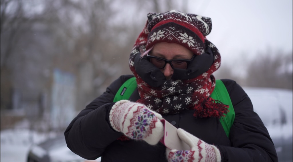 Filming in Kazakhstan
